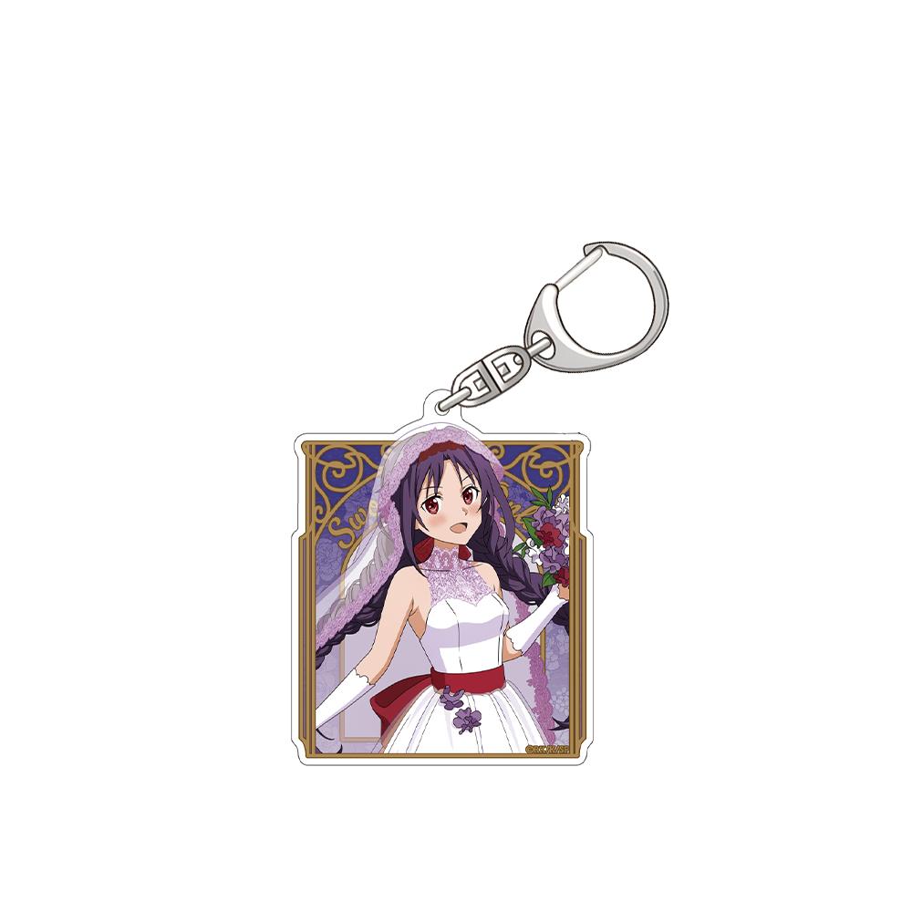 

Sword Art Online Yūki Asuna Alice·Synthesis·Thirty Kirigaya Suguha Asada Shino Official Acrylic Keychain Bag pendant anime goods 6 cm