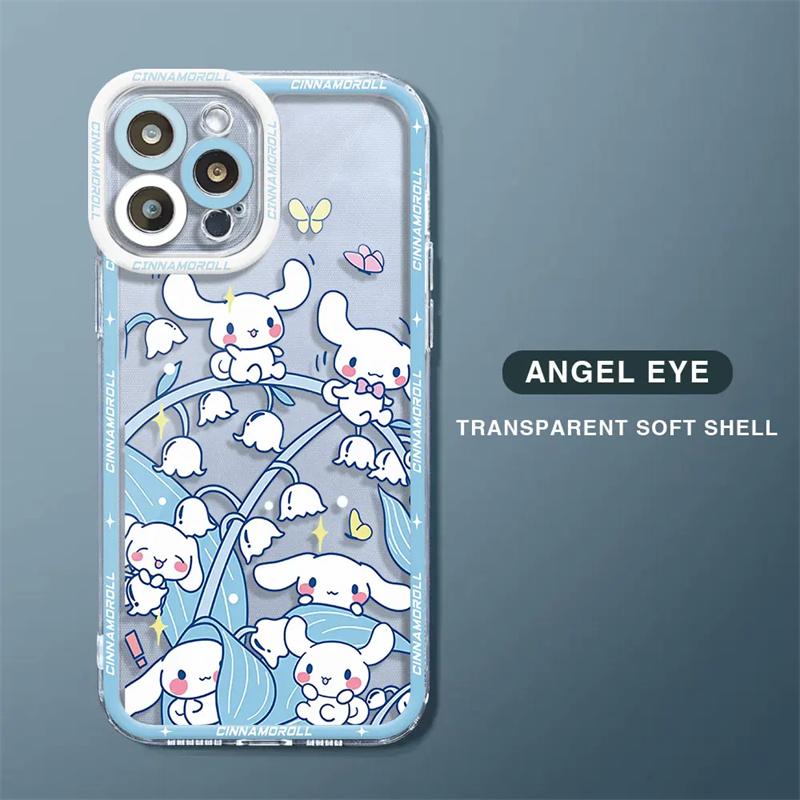 Pretty Cute Cinnamoroll Case For Xiaomi Redmi 15C Note 15 Pro 14C Note 14 13 12 10 11 Pro Plus 11S 13C 12C 5G 4G Clear Casing