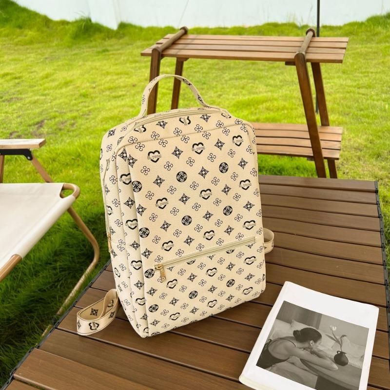 Printed backpack autumn new large-capacity backpack niche printed bag schoolbag girl