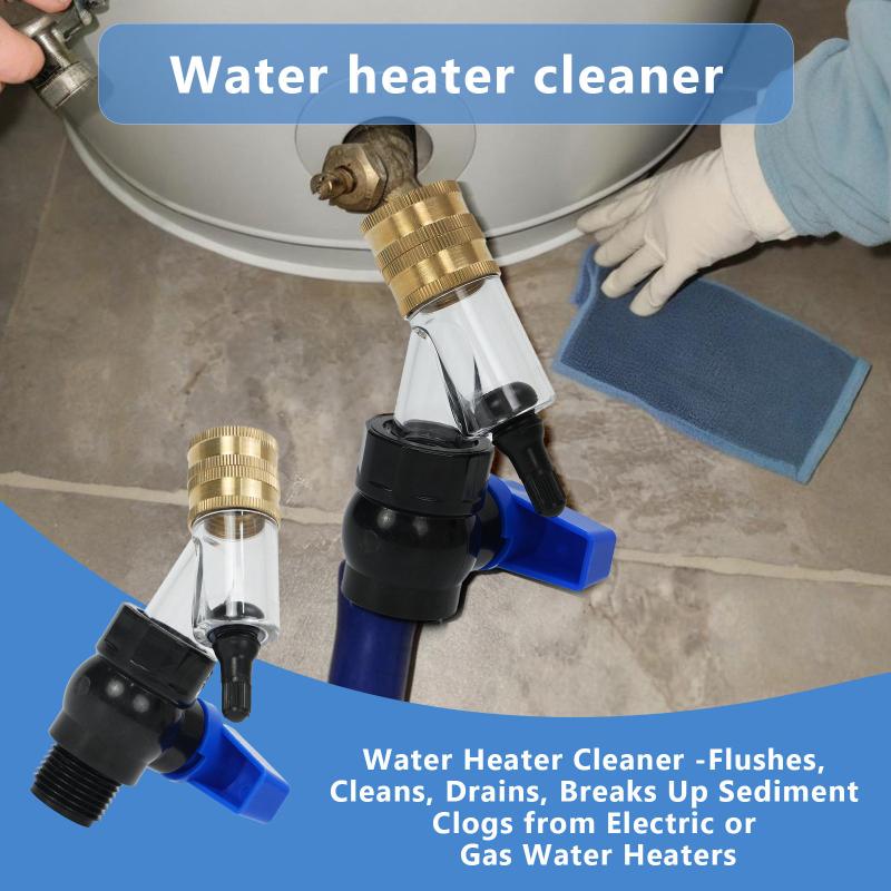 Water Heater Tank Flushing Tool 1Pcs With Internal Agitation No Harm to Tank for Regular Household Water Heater Cleaning