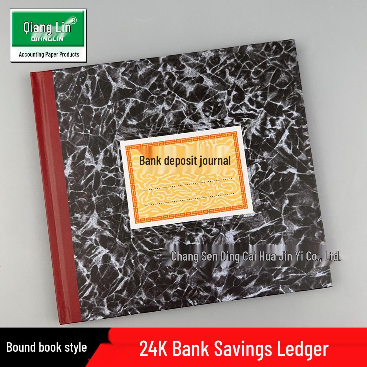 235-D Black Bank Deposit Diary Small
