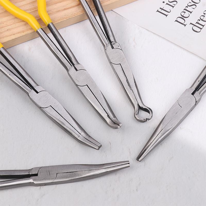 Premium Long Reach Spark Plug Pliers - Secure Ring Nose Design, Non-Slip Handles, Engine Maintenance Tool Efficient