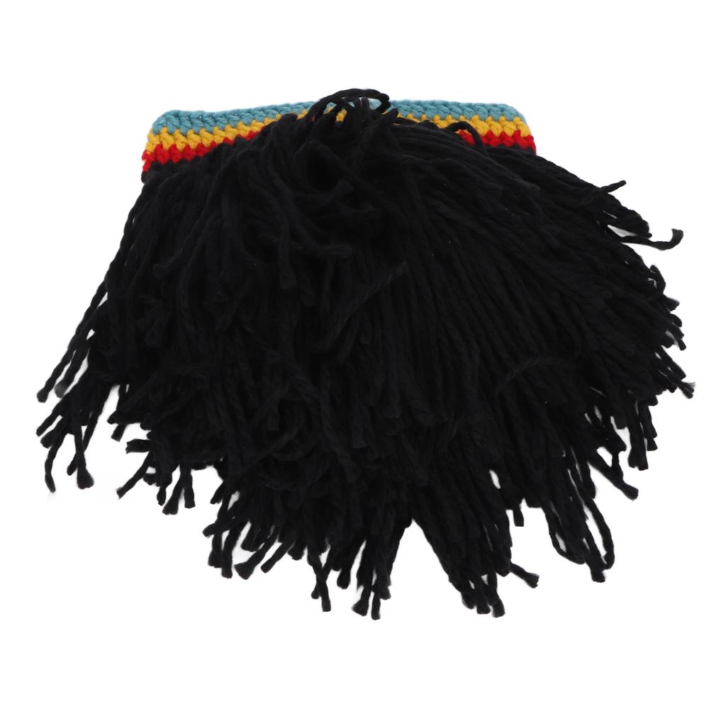 Funny Wig Hats High Elasticity Keep Warm Knitted Beanie Hat with Dreadlocks for Christmas Halloween