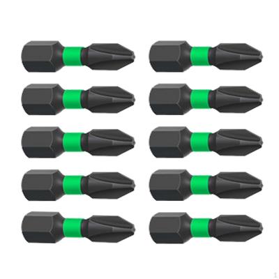 10Pcs Magnetic Screwdriver Bits Wear Resistant Cross Driver