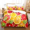 Fruit Duvet Cover Set Queen Size Quilt Covers Double Bed 220x240 3D Single Thin Bedding Set 2PCS 3PCS Pillowcase Full Twin King
