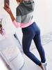 2025 Spring Long Sleeve Casual Color Block Hoodie Sweatshirt
