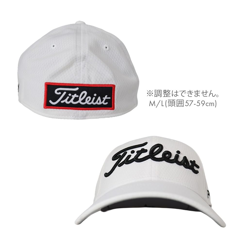 [Titleist] Men's Golf Cap Tour Elite Cap TH23FTEL (10) White x Black One Size [Parallel Import]