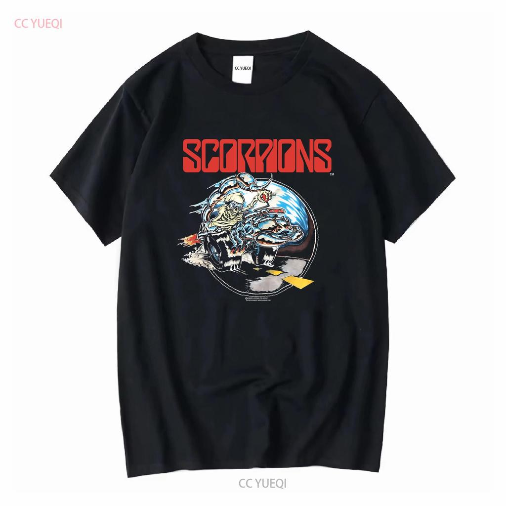 Vintage 90er GEM Scorpions Crazy Biker Welttournee 1990 Band T-Shirt Großes Logo Passform Größe M L C408j Lang- oder Kurzarm vintage