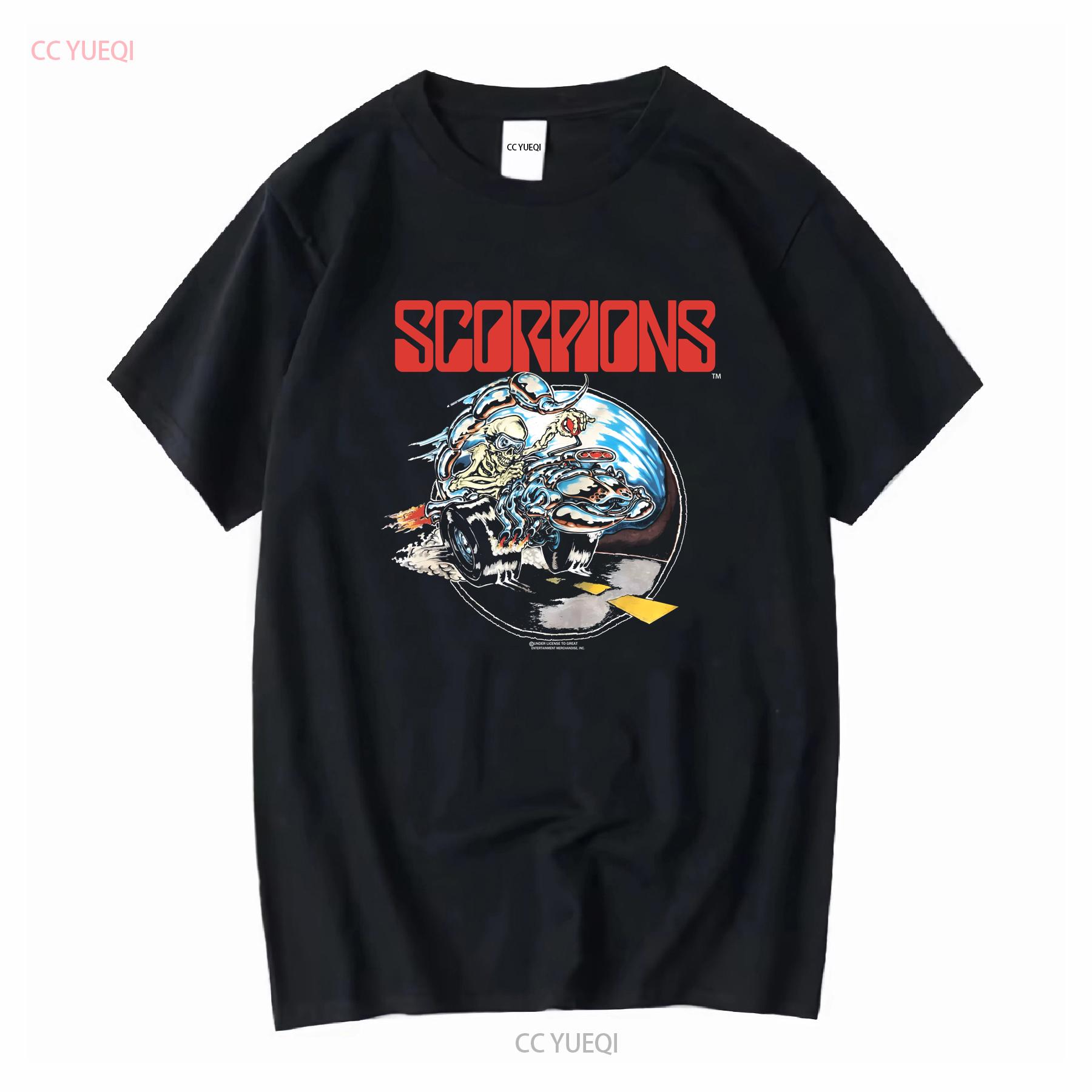 

Vintage 90s GEM Scorpions Crazy Biker World Tour 1990 Band T Shirt Big Logo Fit Size M L C408j long or short sleeves vintage 4XL