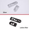 For Hummer H2 2003-07 Car Styling ABS Carbon Fiber/Silver Car Seat Memory Switch Frame Cover Trim Cover Sticker Car