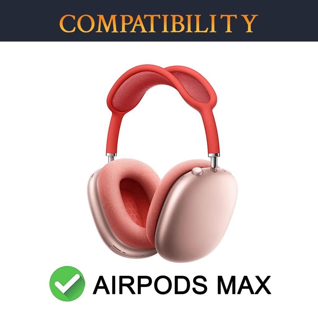 SOULWIT Replacement Repair Kit for AirPods Includes Mesh Fabric Ear Headband TPU Protective and Silicone Ear Pad Cover Protection Accessory and Soft