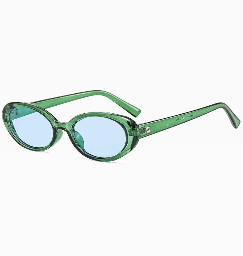 

Dropshipping UV400 Retro Oval Style Sunglasses Luxury Trendy Men Women Brand Design Metal Hinge Quality Outdoor Gafas De Sol As picture