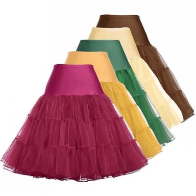 Jupon de Mariage Vintage Robe Cosplay Rockabilly Crinoline Femme Jupon de Mariage Tutu Rockabilly