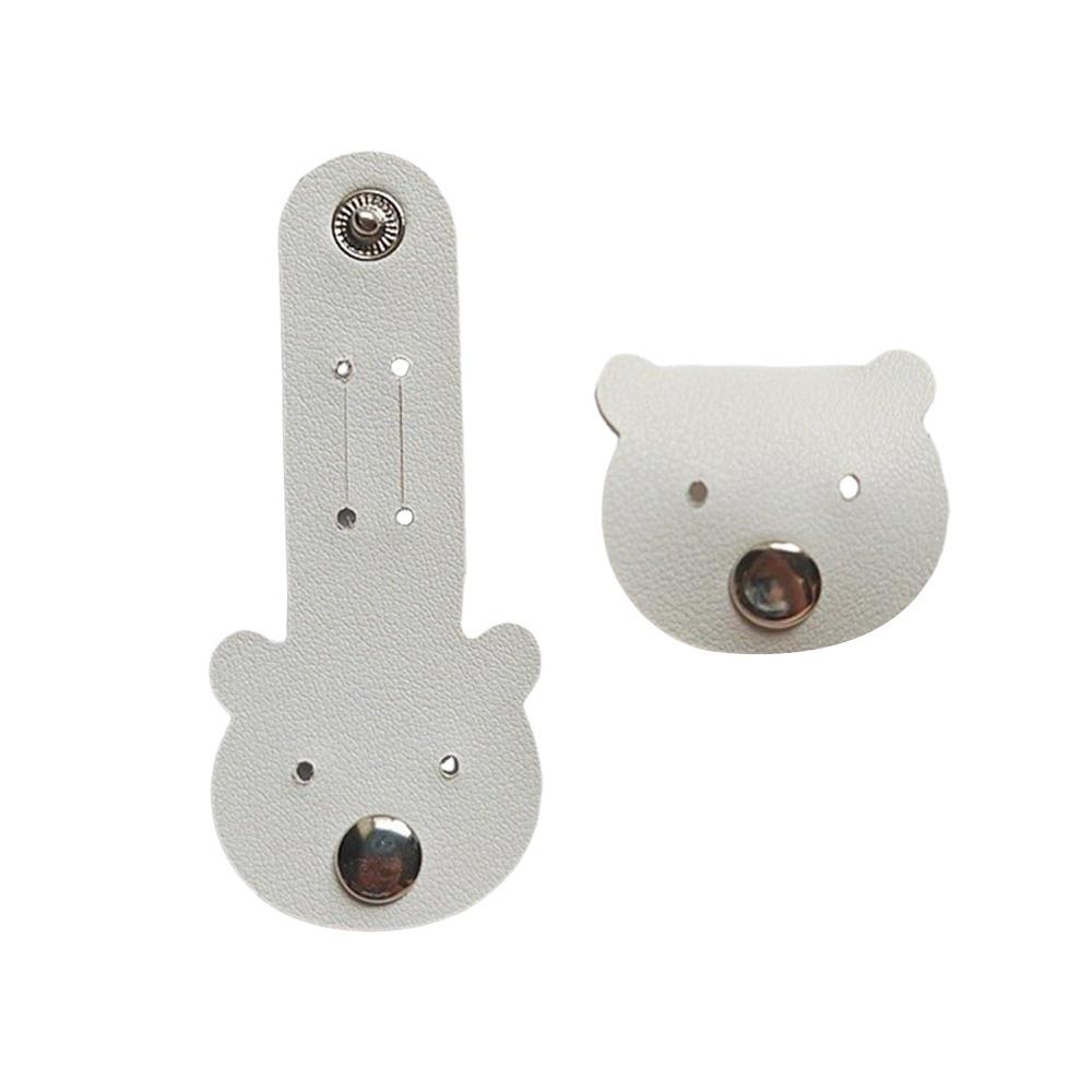 Portable Leather Cable Ties Elastic Tie Soft Cable Organizer Reusable Cute Cable Straps Data Cable Storage