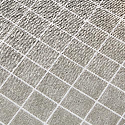 

1 шт. LOZUJOJU простая и универсальная черная клетчатая набивная хлопковая льняная скатерть для обеденного стола, декора кухни, домашнего стола, домашнего декора W30cm x L140cm серый