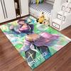 Colorful Anime Character Carpet suitable as a non-slip mat for the living room or bedroom sofa
