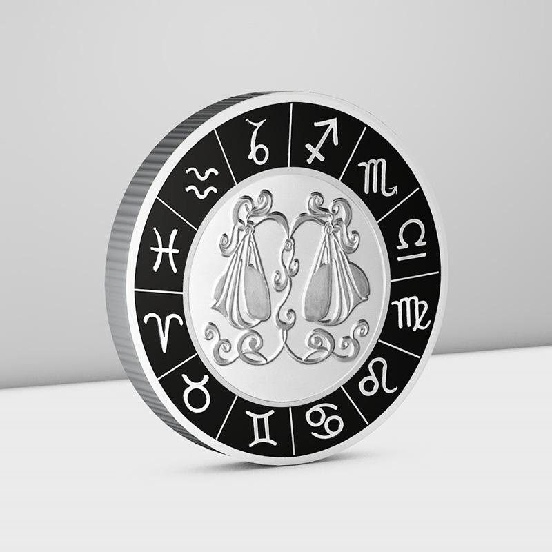 

Діаманти, знаки зодіаку, креативні монети, подарунки для дівчат, повний набір, вінтажний стиль, позолочені монети, подарунки, креативність, колекційні предмети