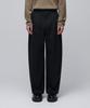 MUSINSA STANDARD Curved Wide Chino Pants [Black]