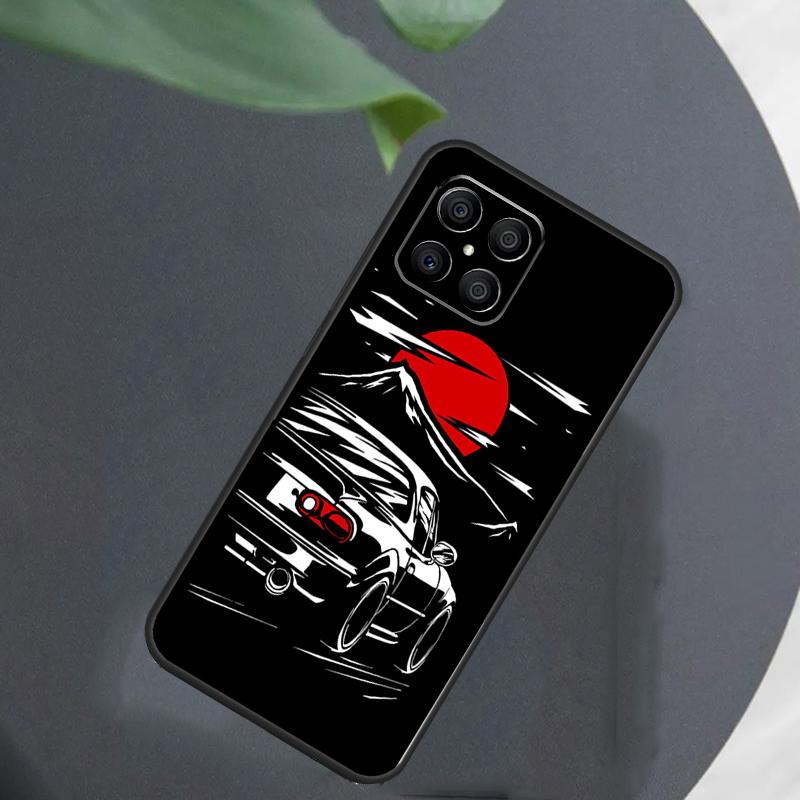 Japan JDM Sports Cars Male Men Case For Honor Magic 5 6 7 Pro Lite Cover For Honor 400 200 50 70 90 X9 X8a X8b X9a X9b X9c