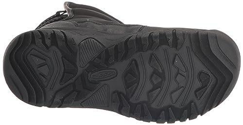 KEEN PUFFRIDER WP Kids' Boots, Black/Steel Grey
