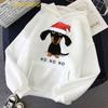 Niedlicher Dackel Hund Liebe Cartoon Print Plus Size Hoodie Damen Sweatshirts Harajuku Kawaii Winter Warme weibliche Pullover Streetwear