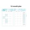Weekly Plan Flowers Diary Notebook 365-Day A5 Schedule  Planner  Home Office