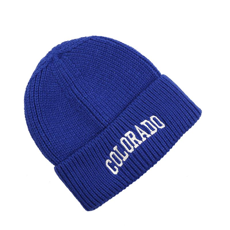 1pc Winter Warm Beanie Hat with Letter Embroidered,Windproof Casual Knitted Caps for Men and Women,suitable for Dailywear Tralve