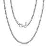 Amberta 925 Sterling Silver Men's Necklace - Franco Chain 2.5mm: Men's Silver Chain Necklace 70cm