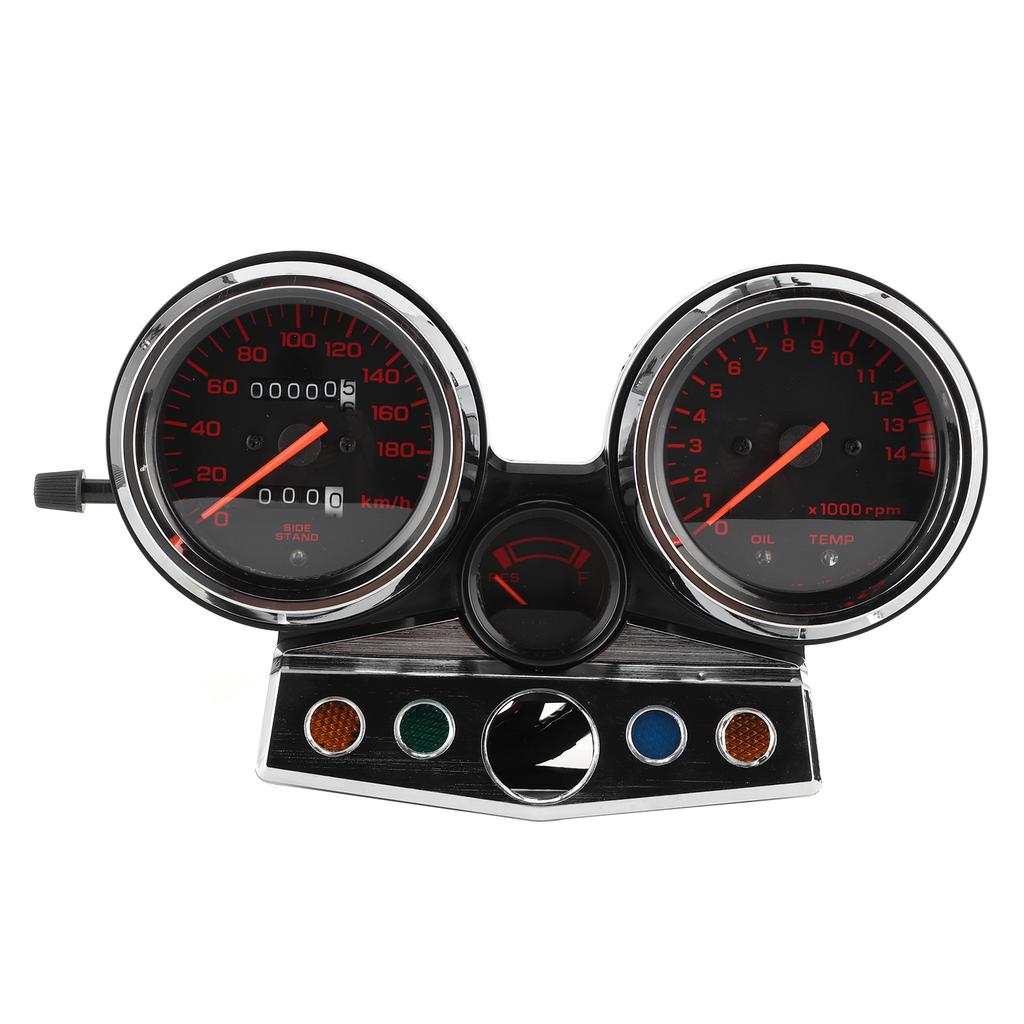 Motorrad Instrumentenanzeige Baugruppe Tachometer Kilometerzähler Rote Skalen Passend für HONDA CB400