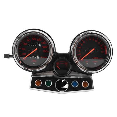Ensemble d'instruments de moto Compteurs Tachymètre Compteur kilométrique Échelles rouges Convient pour HONDA CB400