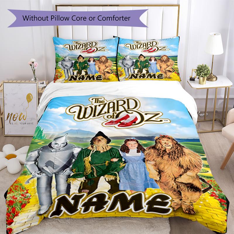 Warner Bros. Works (39) Customize Your Name Bedding Set Breathable Duvet Cover with Pillowcases Home Decoration Birthday Gift