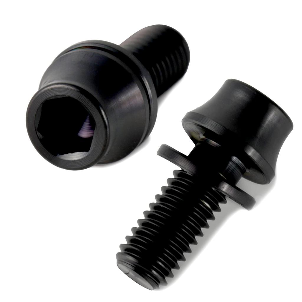 Titanium Bolts M5x12mm with Washers for Bottle Cages and Drink Rust for Cross and Road Bikes High-Strength (4-Pack) Holders, Prevention, Bicycles,