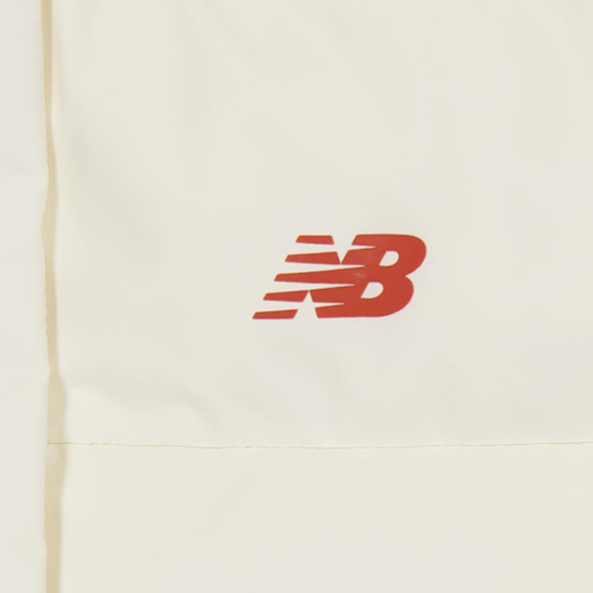 New Balance Down Jackets Unisex Ecru Hooded Moderate Other NPD43212