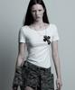 ILLIO White-Camou Cross Necklace T-Shirt