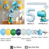 39Pcs Set Cartoon Cute Dinosaur Foil Balloons Macaron Colored Latex Ball 1-9 Year Girls Kids Dinosaur Themed Birthday Party Deco