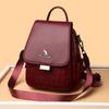 Schoolbag Women's Bag Backpack Women's 1011 New Fashion Trend Large Capacity Backpack Soft Leather Leisure Travel Bag School Bag
