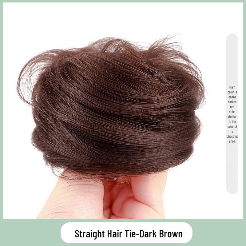 Women's Fluffy Bird's Nest Hair Bun Wig & Hair Tie