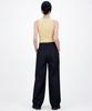 Myuleus Stitch Wool Wide Pants [Navy]