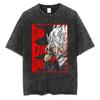 Anime Dandadan Ayase Momo Okarun Graphic T Shirt Men Women Manga Tshirt Washed Cotton Tee Harajuku Male Vintage Casual Tshirt