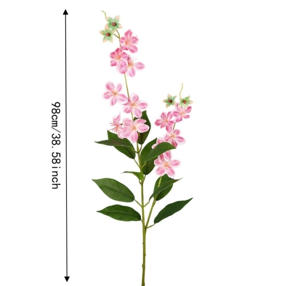 Plastic Artificial Jasmine Flower Branch Real Touch Fake Flowers Wedding Decor