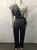 2026 Summer Luxurious Sequin One-shoulder Jumpsuit: A Chic Socialite Style