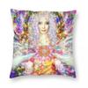 Guardian Angel Blessing Pillowcase Polyester Linen Velvet Pattern Zip Decor Home Cushion Cover x