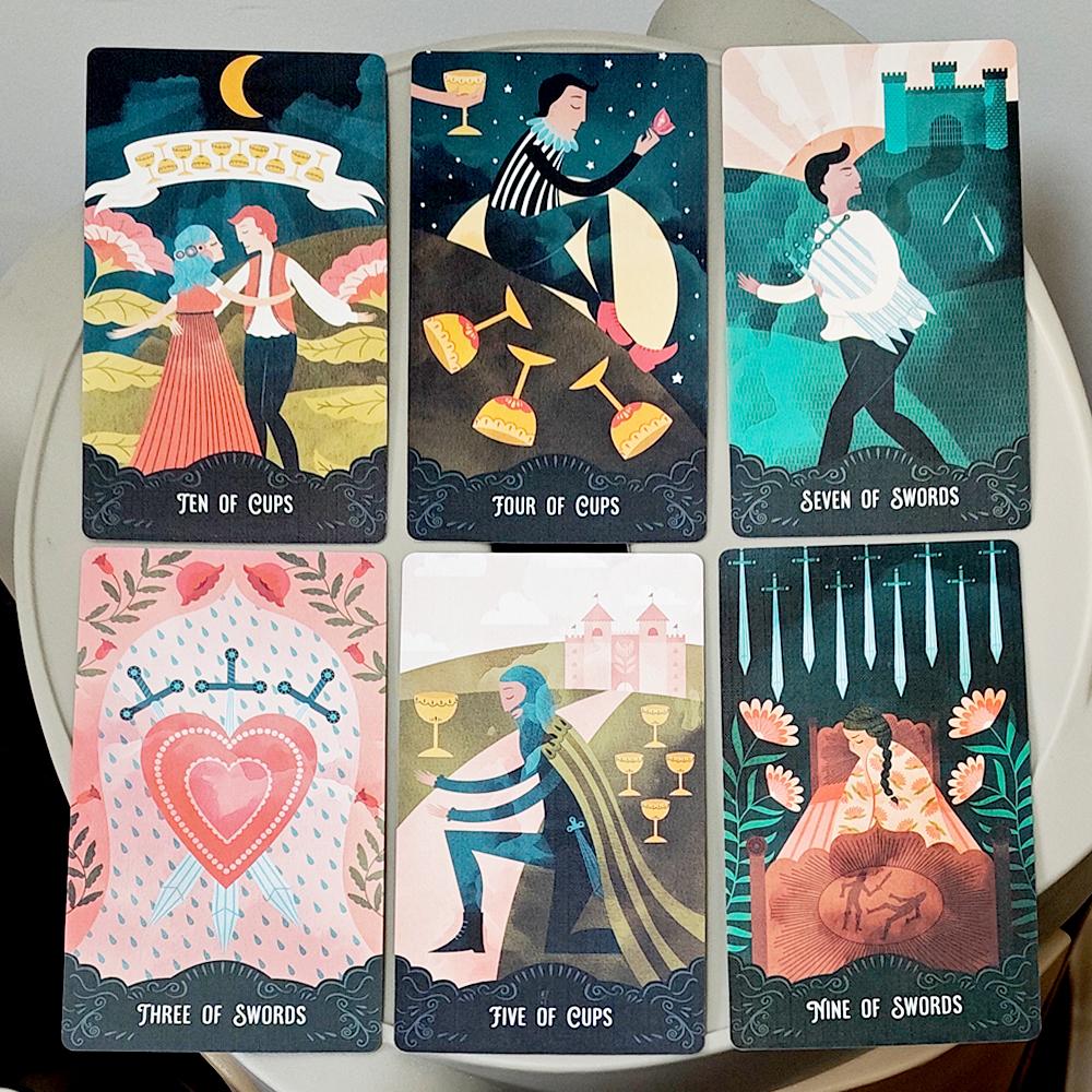 Baraja de Tarot Star Maiden Baraja de 78 Cartas Estética Celestial Divina Cartas de Tarot