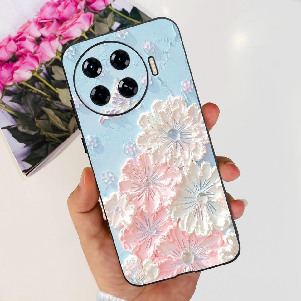 For Tecno Spark 20 Pro Plus Spark 20c 20Pro Phone Case Rose Flower Butterfly Stylish Fashion Soft Matte TPU Silicone Back Cover