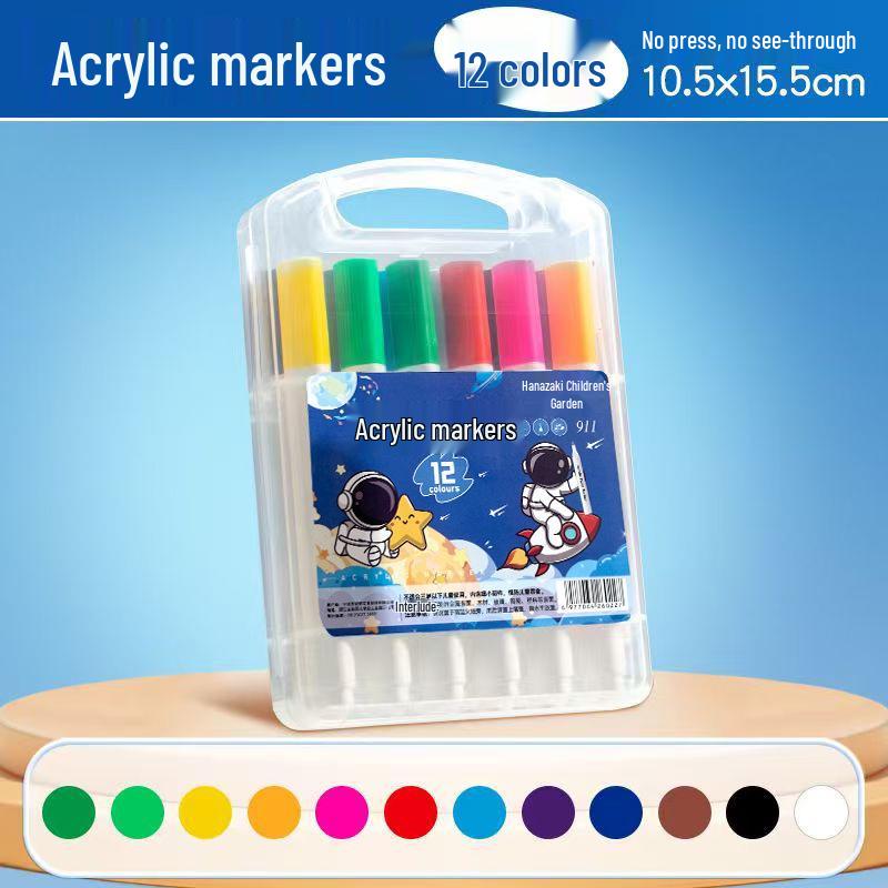 Acrylic Washable Watercolor Markers for Elementary Students - Opaque, Layerable, and Perfect for Kids' Art