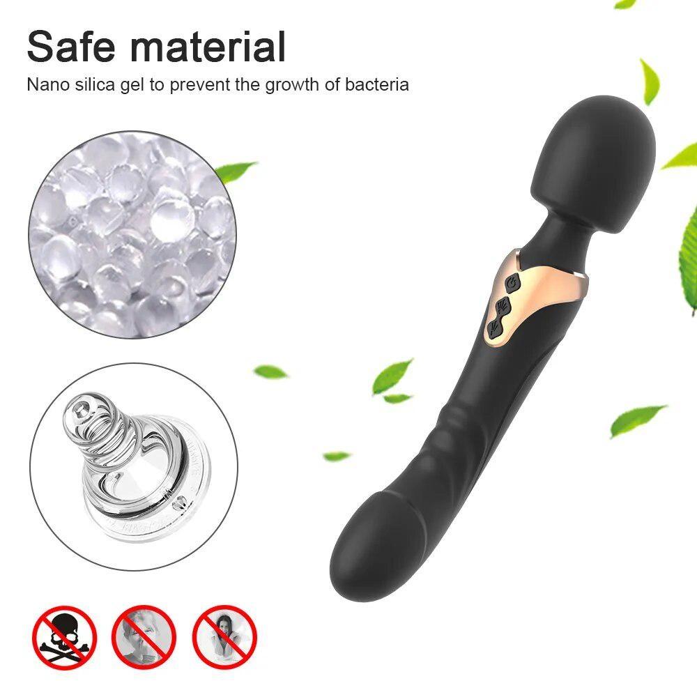Powerful Vibrator  Wand for Women 10 Modes Stimulator  Massager Adult Toys for Woman