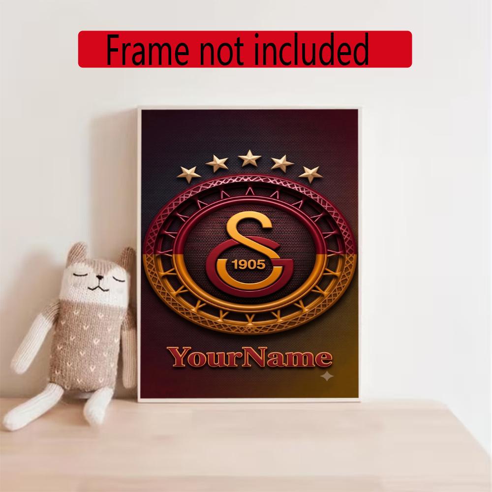 Galatasaray Personalized Name Diamond Paintings Mosaic Wall Round Diamond Art Painting Kits Embroidery Crystal Accessories Frameless
