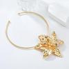 Exaggerated Flower Alloy Necklace - Trendy European/American Hip-Hop Style