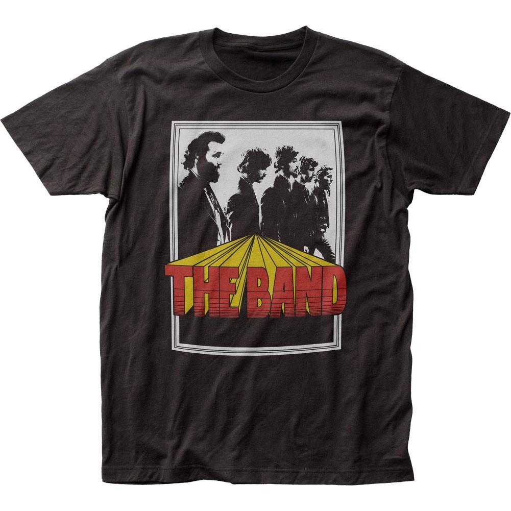 The Band Poster Mens T Shirt Music Classic Concert Rock Band Tee New Black
