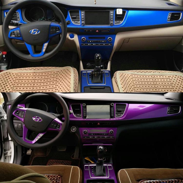 Hyundai Mistra 2014-2019 Наклейка-обертка из углеродного волокна для интерьера, накладка на рычаг переключения передач